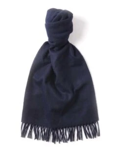 Cashmere Scarf - Navy