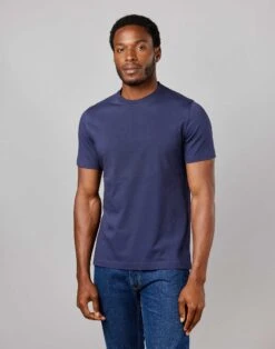 Cotton T Shirt - Navy