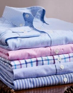 Button Down Oxford Shirt - Blue Stripe -Joseph Turner Shop 432be65c mens blue stripe buttondown oxford shirt mcbdoxbst