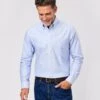 Button Down Oxford Shirt - Blue -Joseph Turner Shop 55127d09 mens blue buttondown oxford shirt mcbdoxblu 1