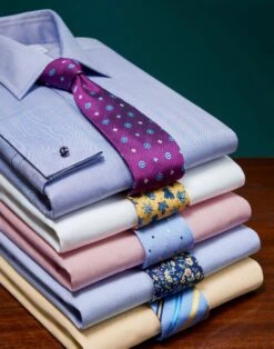 Blue Herringbone Shirt -Joseph Turner Shop 5d7b1a55 mens blue herringbone formal textured shirt mshwbl 3