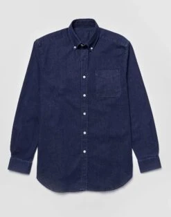 Denim Shirt - Dark Blue -Joseph Turner Shop 80279bab mens dark blue denim shirt mcdenmdkb 3