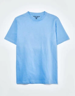 Cotton T Shirt - Cornflower -Joseph Turner Shop 87c8dfdc mens blue crew neck t shirt mtteesblu 3