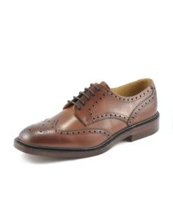 Chester Brogue Shoe - Mahogany