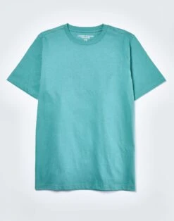 Cotton T Shirt - Aqua -Joseph Turner Shop Mens Aqua Crew Neck T Shirt MTTEESAQU 3