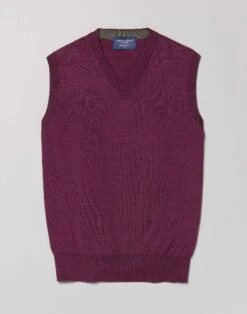 Merino Slipover - Berry -Joseph Turner Shop Mens Berry Merino Slipover MKMESLBER 3