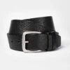 Casual Leather Belt - Black