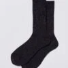 Classic Wool Ankle Socks - Black