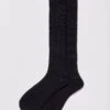Classic Wool Long Socks - Black