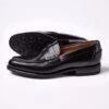 Penny Loafers - Black -Joseph Turner Shop Mens Black Penny Loafers MFPNLOBLK 1