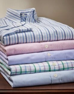 Button Down Oxford Shirt - Blue -Joseph Turner Shop Mens Blue Buttondown Oxford classic MCBDOXBLU 6