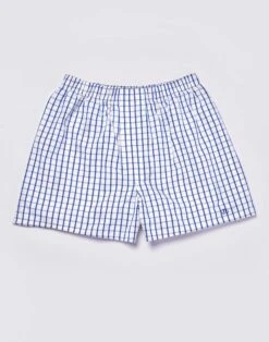 Boxer Shorts - Blue Hardwick Check