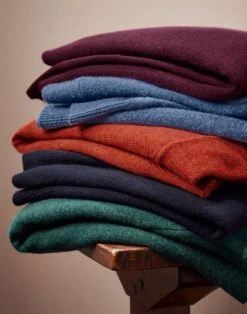 Lambswool Cardigan - Blue -Joseph Turner Shop Mens Blue Lambswool Cardigan MKLWCABLE 6