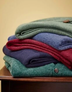 Lambswool V Neck Jumper - Blue -Joseph Turner Shop Mens Blue Lambswool V Neck Jumper MKLWVNBLE 6