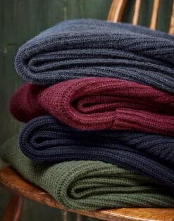 Lambswool Whitby Zip Cardigan - Blue -Joseph Turner Shop Mens Blue Lambswool Whitby Zip Cardigan MKLWWZBLU 6