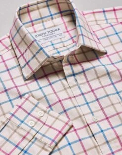 Blue/Magenta/Taupe Country Check Shirt