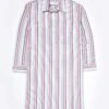 Nightshirt - Blue/Red Stripe (brushed)