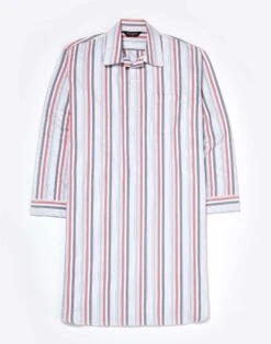 Nightshirt - Blue/Red Stripe (brushed)