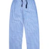 Pyjama Bottoms - Blue/White Stripe (fine)