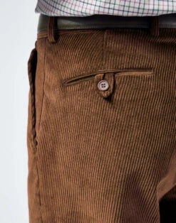 Corduroy Trousers - Brown -Joseph Turner Shop Mens Brown Corduroy Trousers MRCORDBRN 3