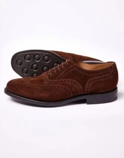 Full Brogue - Brown Suede