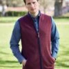 Merino Gilet - Burgundy