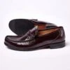 Rome Moccasin - Burgundy -Joseph Turner Shop Mens Burgundy Rome Loafers MFROMEBUR 1