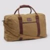 Waxed Canvas Weekend Holdall - Camel