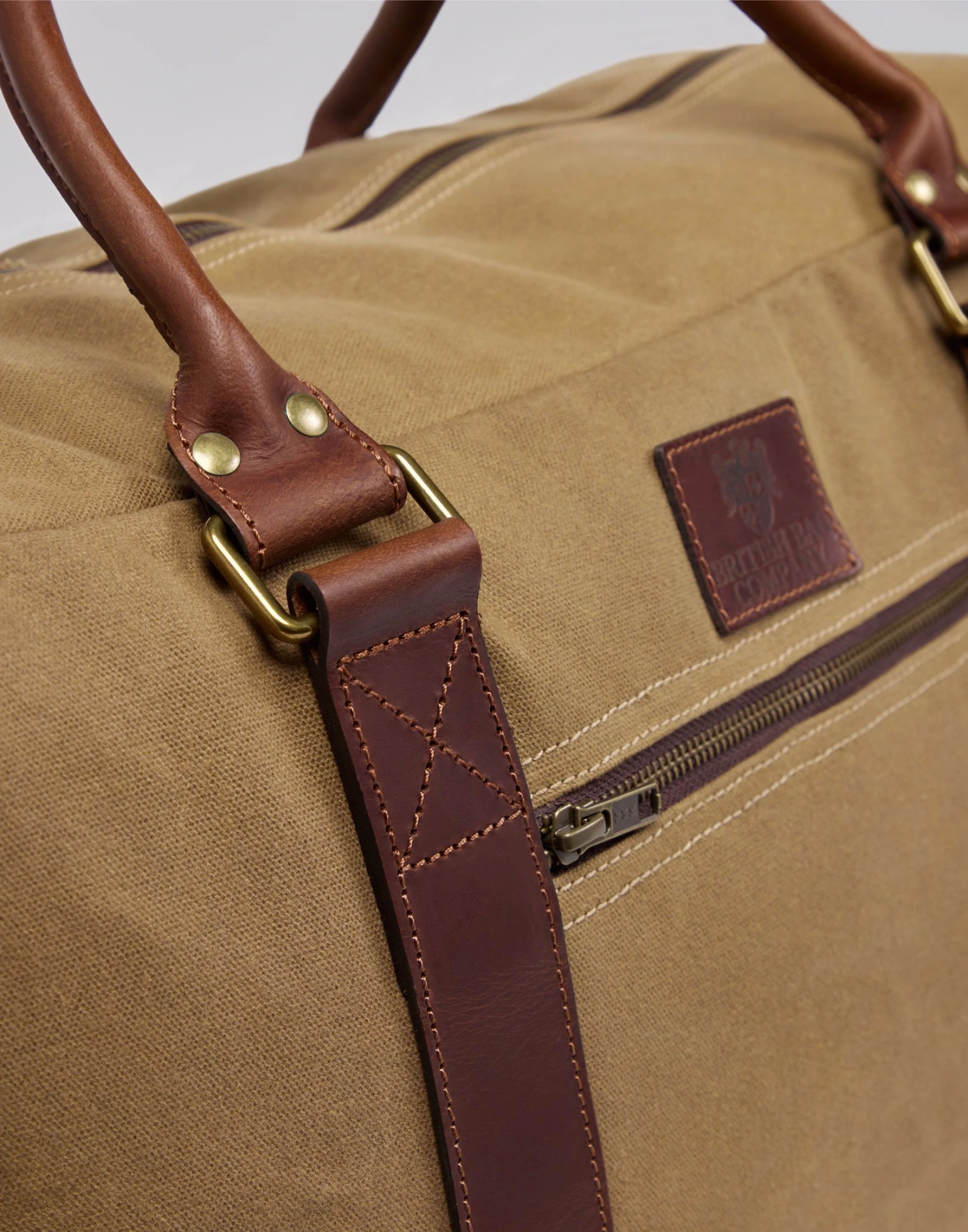 Waxed Canvas Weekend Holdall - Camel 4 Waxed Canvas Weekend Holdall - Camel - Image 2