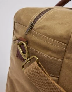 Waxed Canvas Weekend Holdall - Camel 7 Waxed Canvas Weekend Holdall - Camel -Joseph Turner Shop Mens Camel Waxed Canvas Weekend Holdall MAWCWHCAM 3