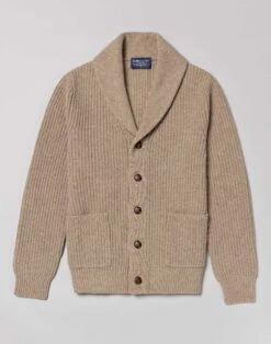 Whitby Shawl Collar Cardigan - Cobble 11 Whitby Shawl Collar Cardigan - Cobble -Joseph Turner Shop Mens Cobble Whitby Shawl Collar Cardigan MKWBSCCOB 3