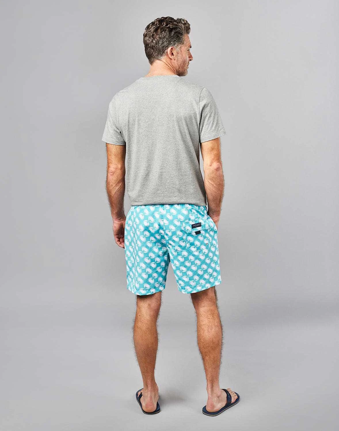 Swim Shorts - Crabs On Aqua 4 Swim Shorts - Crabs On Aqua - Image 2