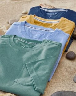 Pique T Shirt - Dark Blue -Joseph Turner Shop Mens Dark Blue Pique T Shirt MTPTEEDKB 5