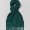 Cashmere Scarf - Green -Joseph Turner Shop Mens Dark Green Cashmere Scarf MASCCADGN 1