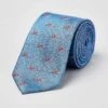 Ducks On Blue Woven Silk Tie