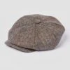 Newsboy Cap - Green/Brown Tweed
