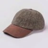 Peak Cap - Green/Brown Tweed
