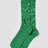 Combed Cotton Socks - Green