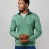 Half Zip Jersey Sweatshirt - Green