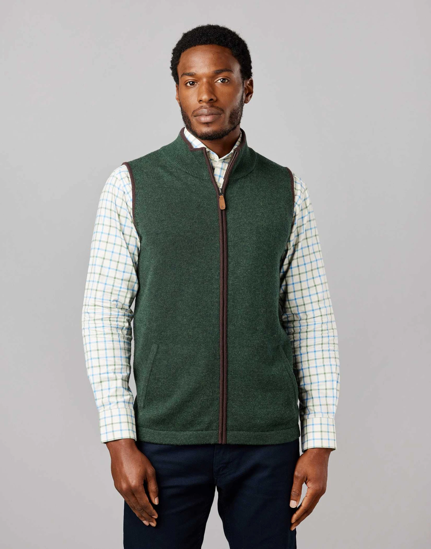 Merino Gilet - Green 3 Merino Gilet - Green