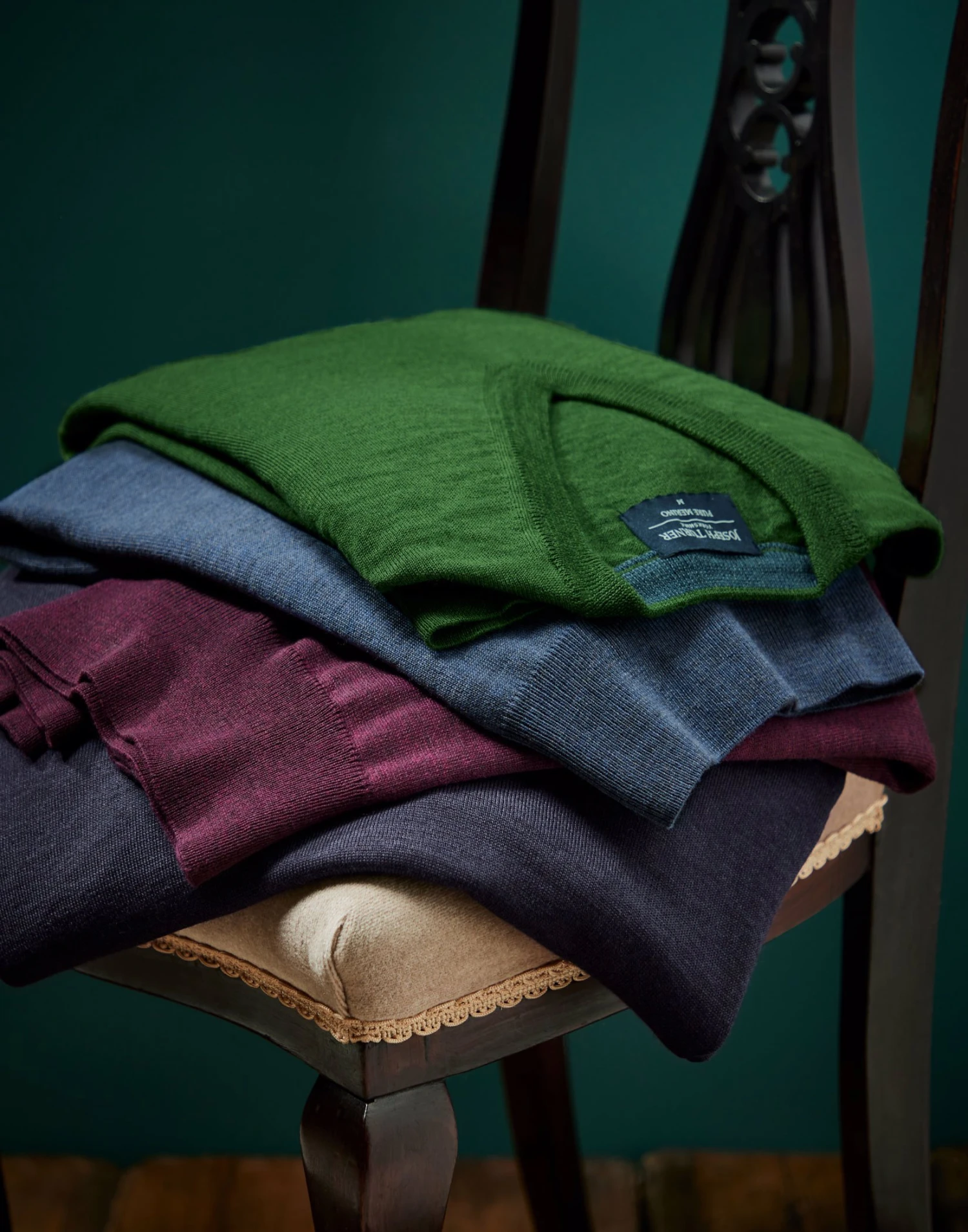 Merino Crew Neck Jumper - Green 7 Merino Crew Neck Jumper - Green - Image 5