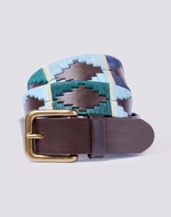 Polo Belt - Green/Sky/Navy