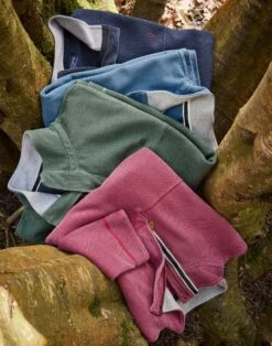 Washed Piqué Half Zip Sweatshirt - Green -Joseph Turner Shop Mens Green Washed Pique Sweatshirt MTHZWPGRE 6