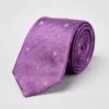 Hounds On Purple Woven Silk Tie