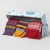 Sock Gift Box - Red Mix -Joseph Turner Shop Mens Mixed Red Sock Gift Box MASOGBMX3 1