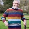 Shetland Striped Crew Neck Jumper - Multicolour