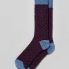 Checkerboard Socks - Navy/Burgundy -Joseph Turner Shop Mens Navy Burgundy Checkerboard Socks MASOCBNAB 1