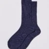 Classic Wool Ankle Socks - Navy