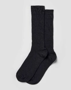 Combed Cotton Socks - Navy