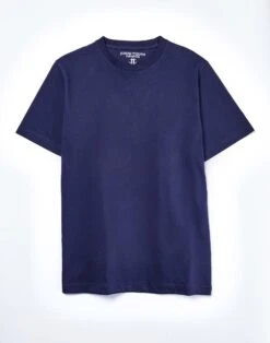 Cotton T Shirt - Navy -Joseph Turner Shop Mens Navy Crew Neck T Shirt MTTEESNAV 3
